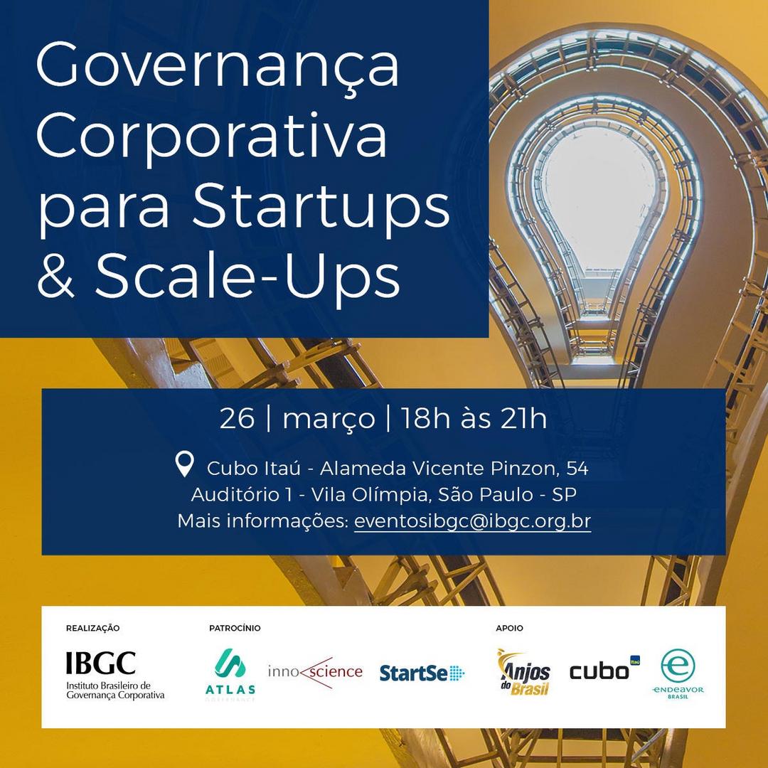 Evento do IBGC sobre Governança Corporativa para Startups